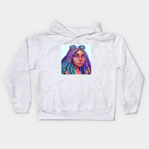 Twists Kids Hoodie by The Art of Ka2ra